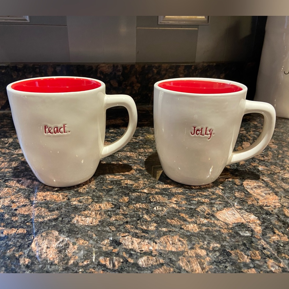 Rae Dunn Christmas mug set